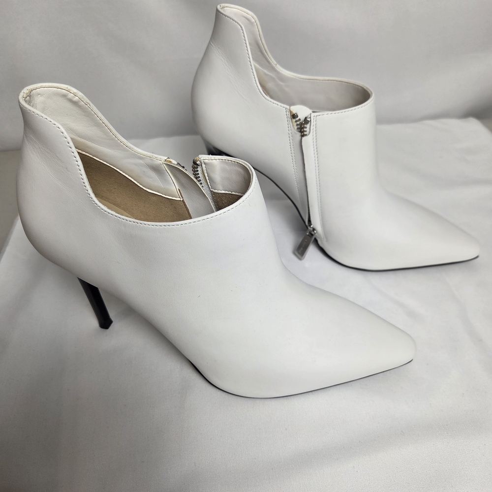 Michael Kors White Heeled Boots